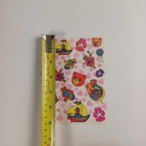 Vintage Lisa Frank Sticker Sheet S124 Bears -Boats -Ballet -HTF Rare 80s -Unused - Picture 11 of 12